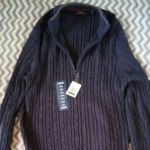 Izod Mans Durham Cable Stitch Sweater